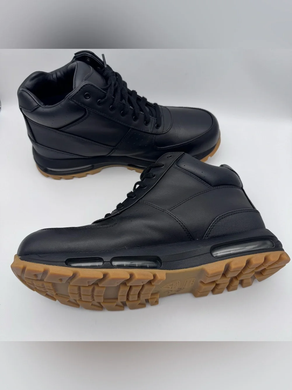 Nike Air Max Goadome ACG Black Gum Leather Boots 865031-017 Men Size 12